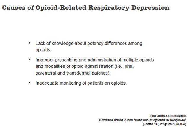 Michael Wong shares the causes of opioid induced respiratory depression.
