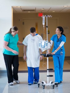 Nurse Ambulating Patient