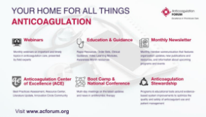 Your Home for All Things Anticoagulation