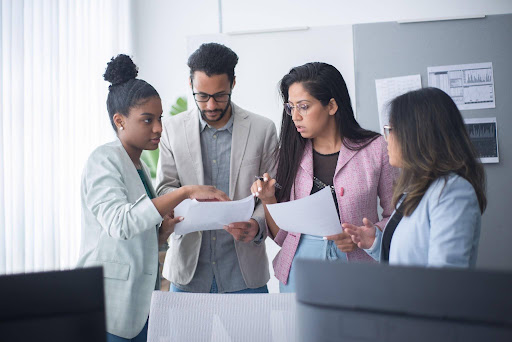 Clinician Burnout: Healthcare professionals discussing workplace concerns